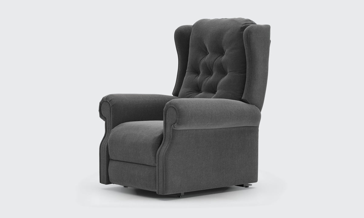 Opera Beds Parker Electric Riser Recliner Chair - Buttoned Back Motorized Lift Armchair - Detail View 9