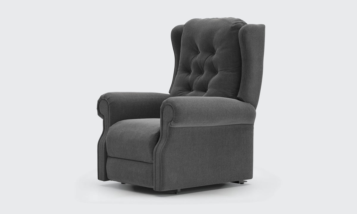 Opera Beds Parker Electric Riser Recliner Chair - Buttoned Back Motorized Lift Armchair - Detail View 70