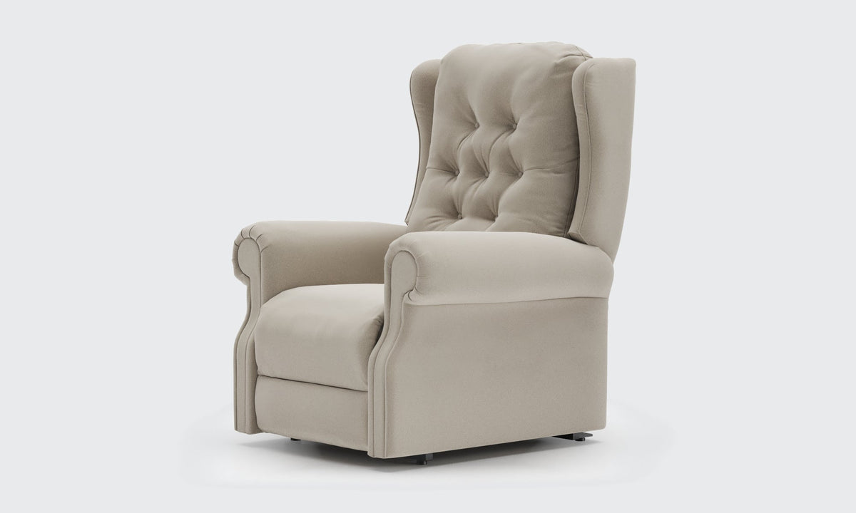 Opera Beds Parker Electric Riser Recliner Chair - Buttoned Back Motorized Lift Armchair - Detail View 99