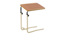 Opera Beds Mobile Overbed Table - Height Adjustable Rolling Tilt Top Food Tray Table - Main Product Image