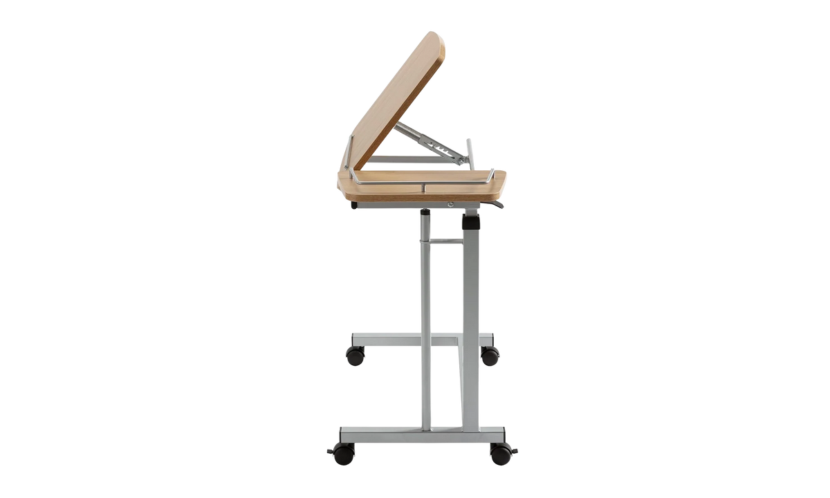 Opera Beds Premium Overbed & Chair Table - Heavy Duty Swivel Top Mobile Table - Detail View 2
