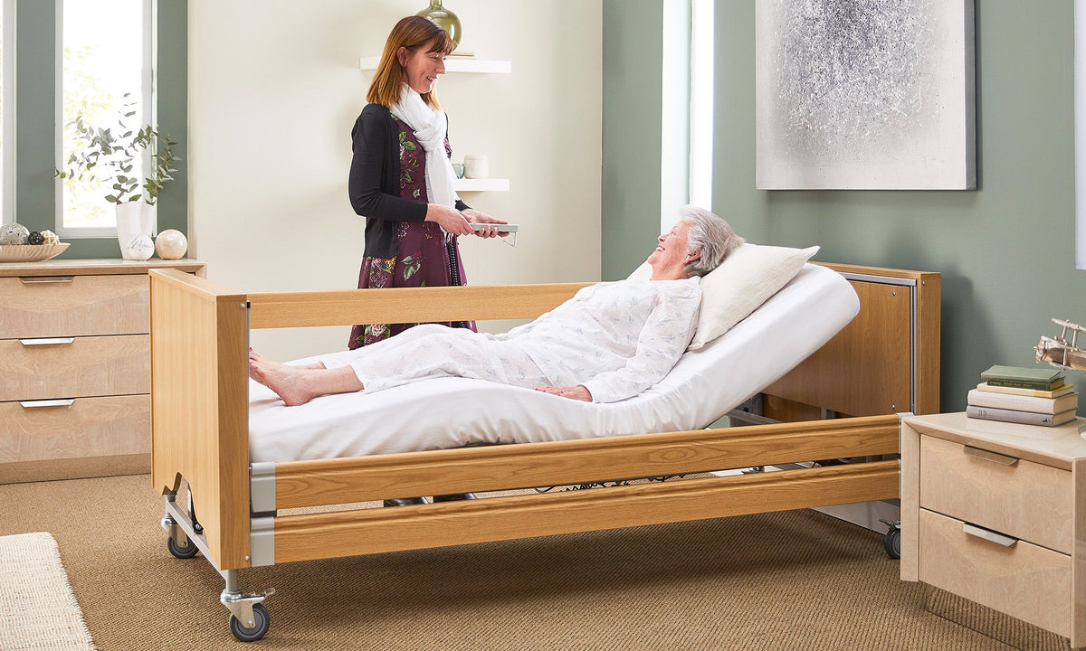 Opera Beds Classic Electric Profiling Care Bed - Height Adjustable Medical Nursing Bed - Detail View 8