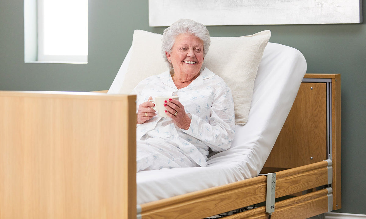 Opera Beds Classic Low Electric Profiling Care Bed - Height Adjustable Medical Bed - Detail View 6