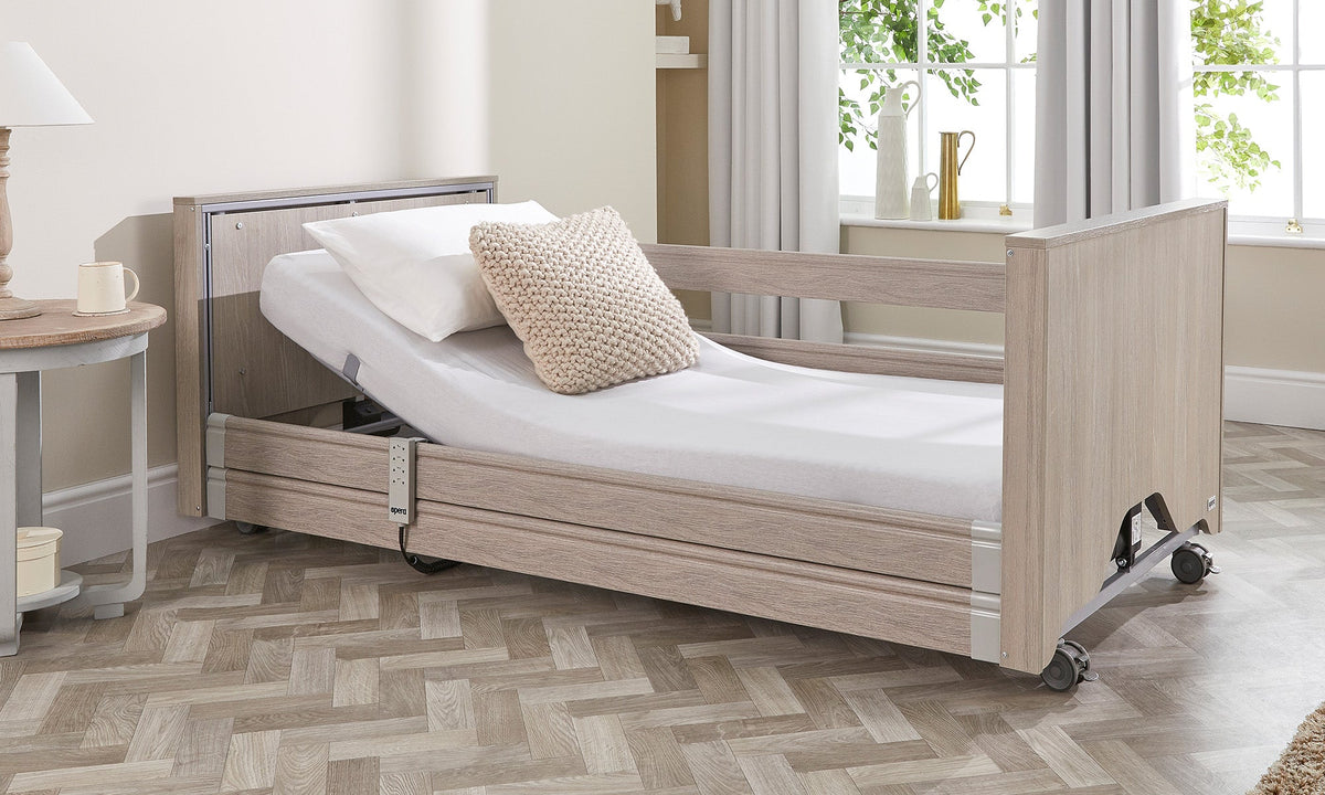 Opera Beds Classic Low Electric Profiling Care Bed - Height Adjustable Medical Bed - Detail View 3