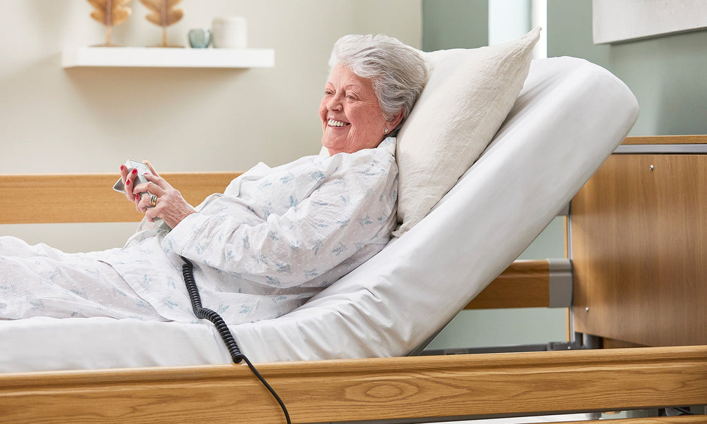 Opera Beds Classic Low Electric Profiling Care Bed - Height Adjustable Medical Bed - Detail View 4