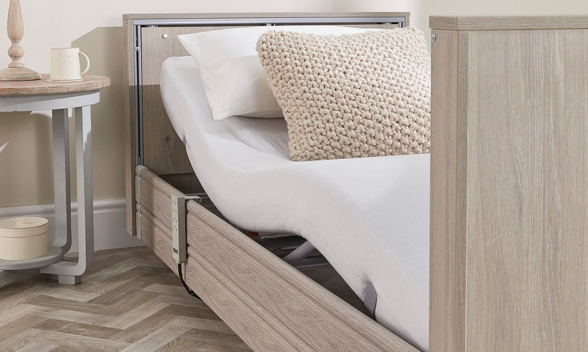 Opera Beds Classic Low Electric Profiling Care Bed - Height Adjustable Medical Bed - Detail View 7