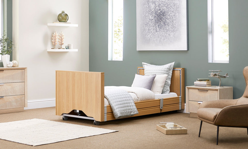 Opera Beds Classic Low Electric Profiling Care Bed - Height Adjustable Medical Bed - Detail View 8