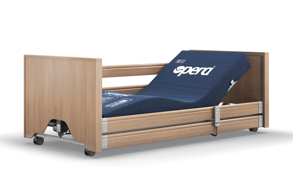Opera Beds Classic Low Electric Profiling Care Bed - Height Adjustable Medical Bed - Detail View 2