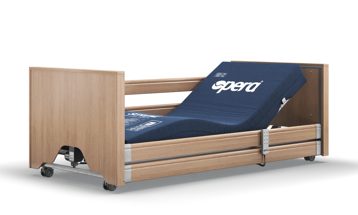 Opera Beds Classic Low Electric Profiling Care Bed - Height Adjustable Medical Bed - Detail View 2
