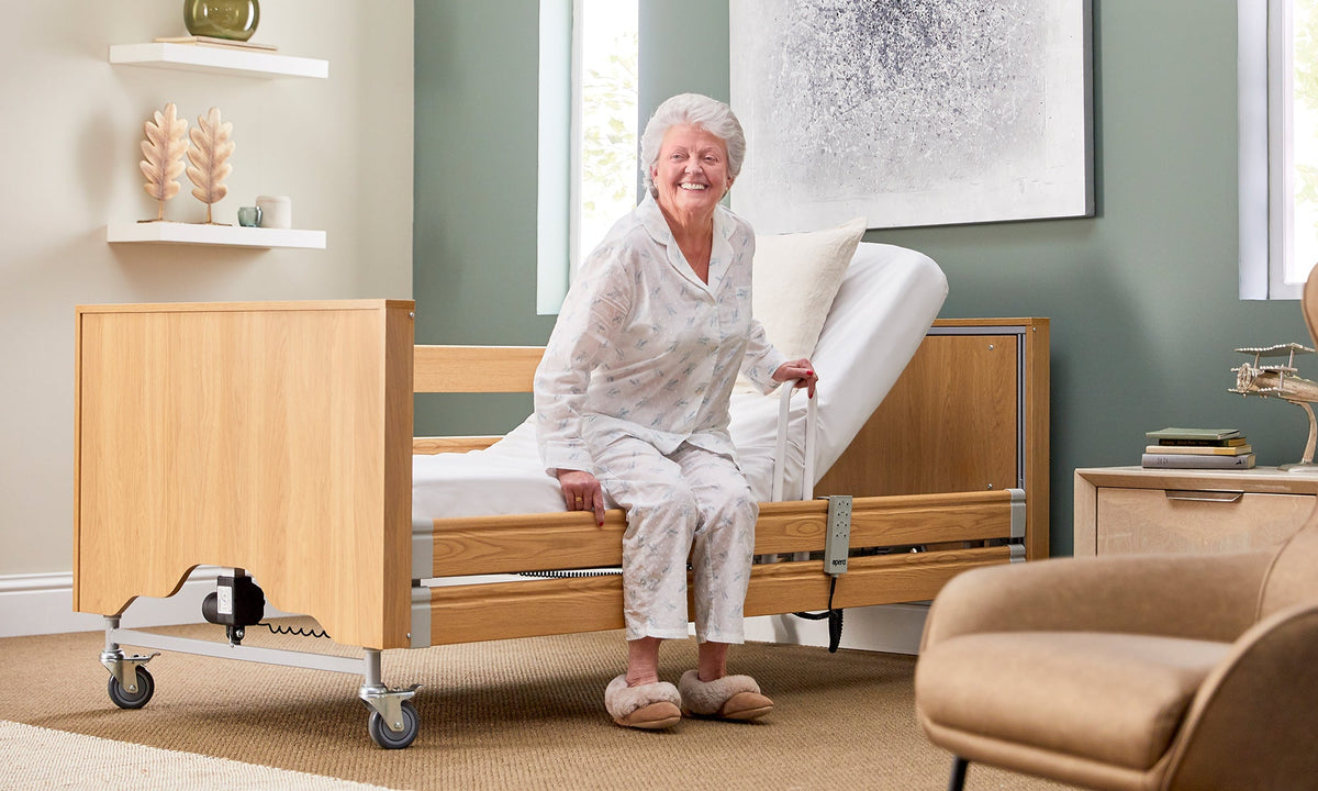 Opera Beds Classic Profiling Bed Grab Rail - Heavy Duty Stand Assist Safety Handle - Detail View 2