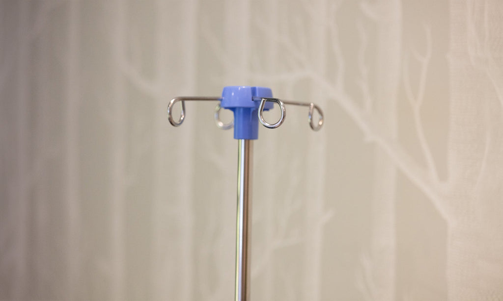 Opera Beds Telescopic Medical IV Drip Stand - Bed Mounted Infusion Pole - Detail View 3