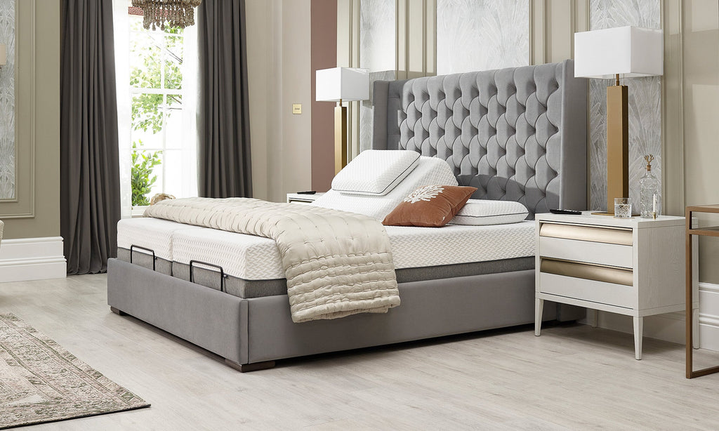 Opera Beds Kensington Premium Electric Adjustable Bed - Luxury Motorized Bedstead - Detail View 2
