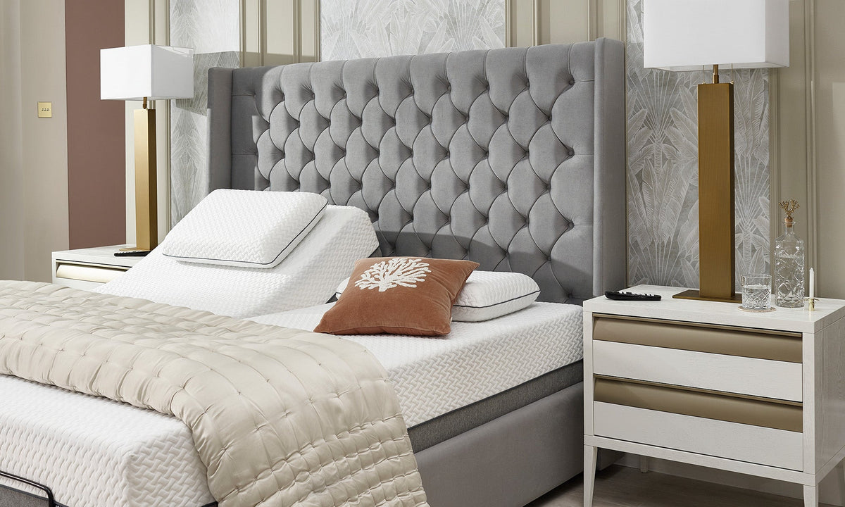 Opera Beds Kensington Premium Electric Adjustable Bed - Luxury Motorized Bedstead - Detail View 4