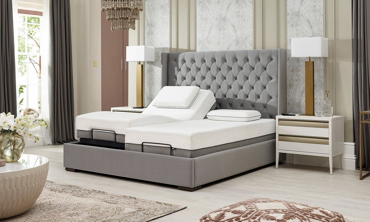Opera Beds Kensington Premium Electric Adjustable Bed - Luxury Motorized Bedstead - Detail View 5