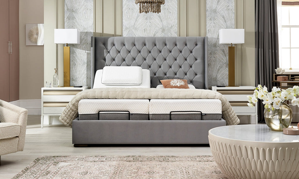 Opera Beds Kensington Premium Electric Adjustable Bed - Luxury Motorized Bedstead - Detail View 7