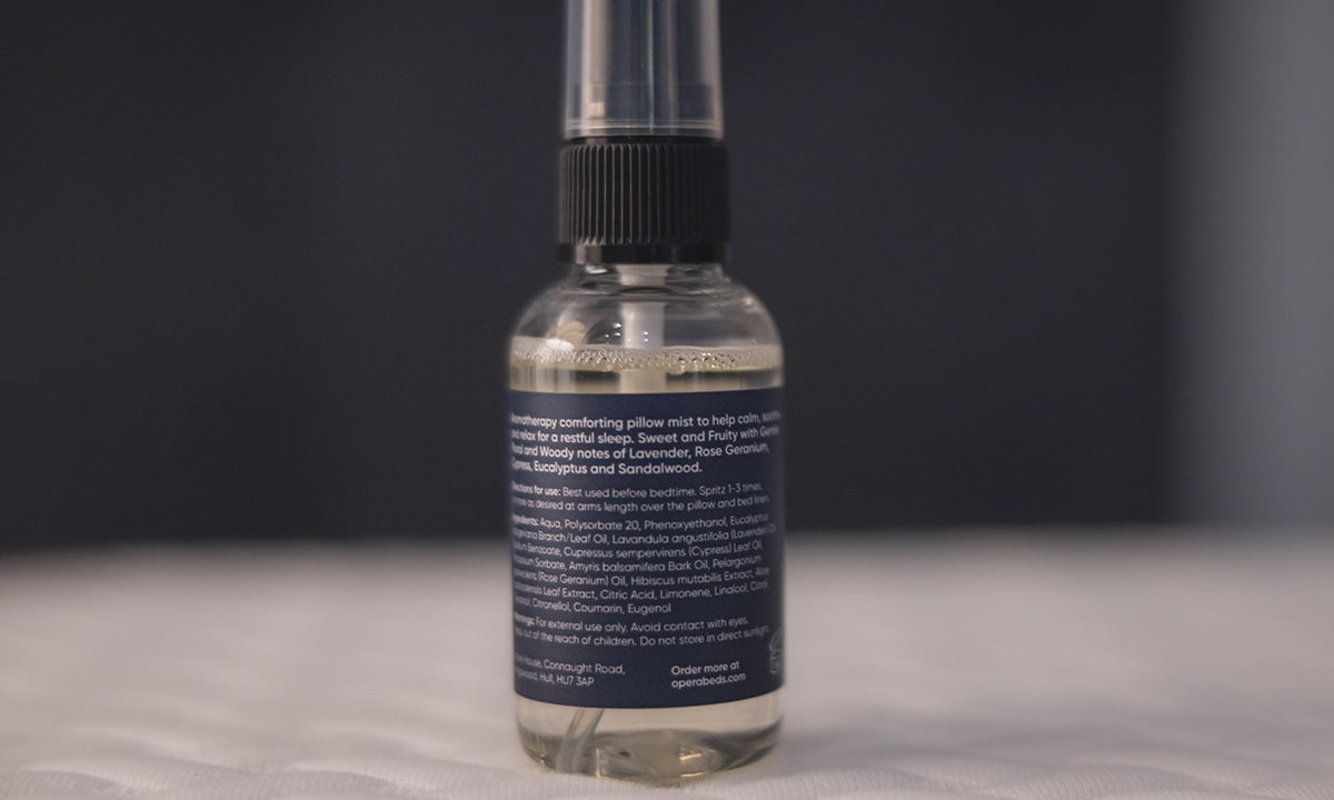 Opera Beds Relaxing Aromatherapy Pillow Mist - Natural Sleep Calming Spray (100ml) - Detail View 4