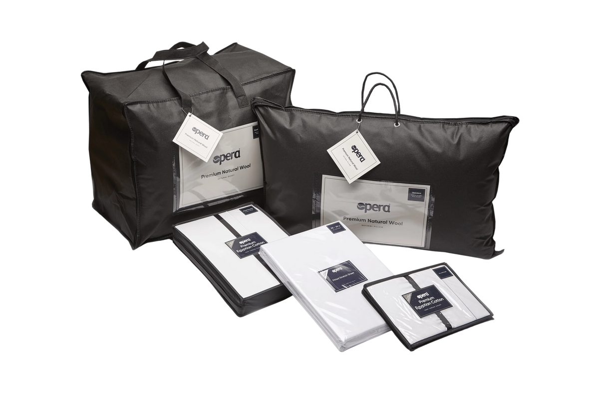 Opera Beds 100% British Wool Bedding Bundle - Temperature Regulating Duvet & Pillow - Detail View 3