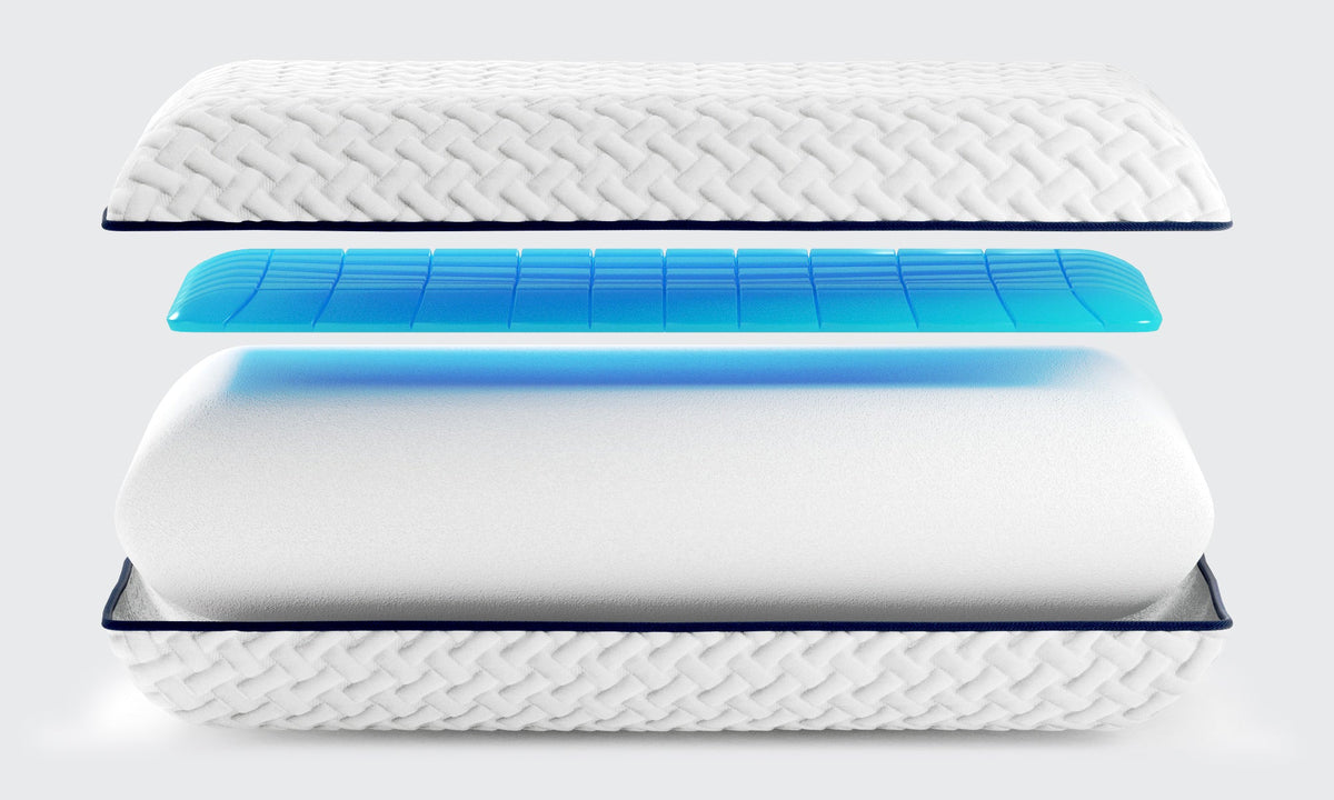 Opera Beds Premium Cool Gel Memory Foam Pillow - Ergonomic Cooling Bed Pillow - Detail View 3