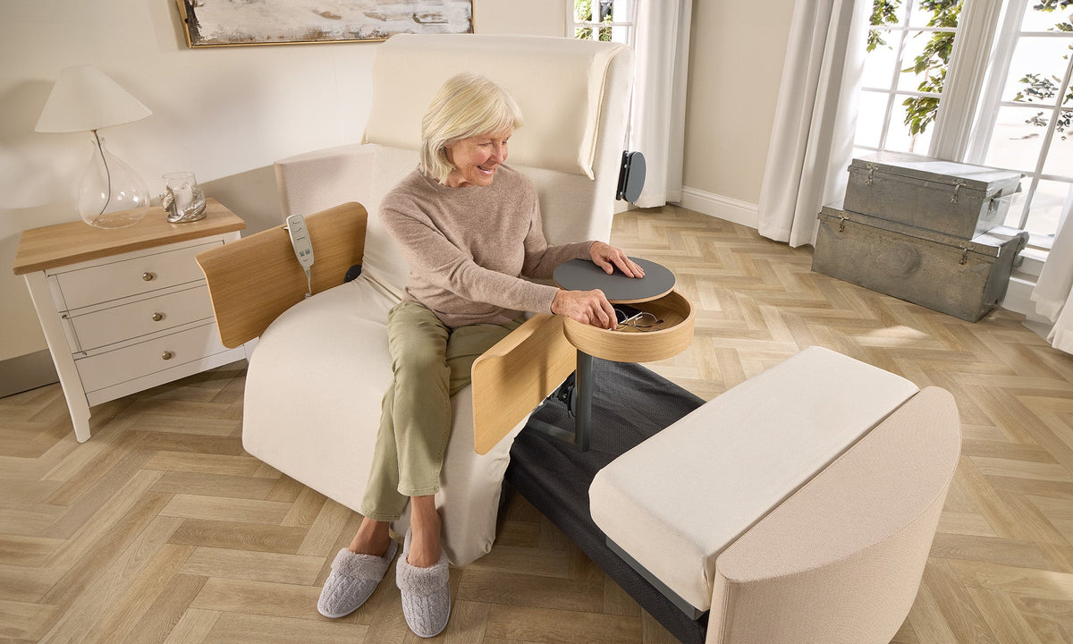RotoBed Bedside Table - Dedicated Rotating Chair Bed Mobile Storage Table - Detail View 3