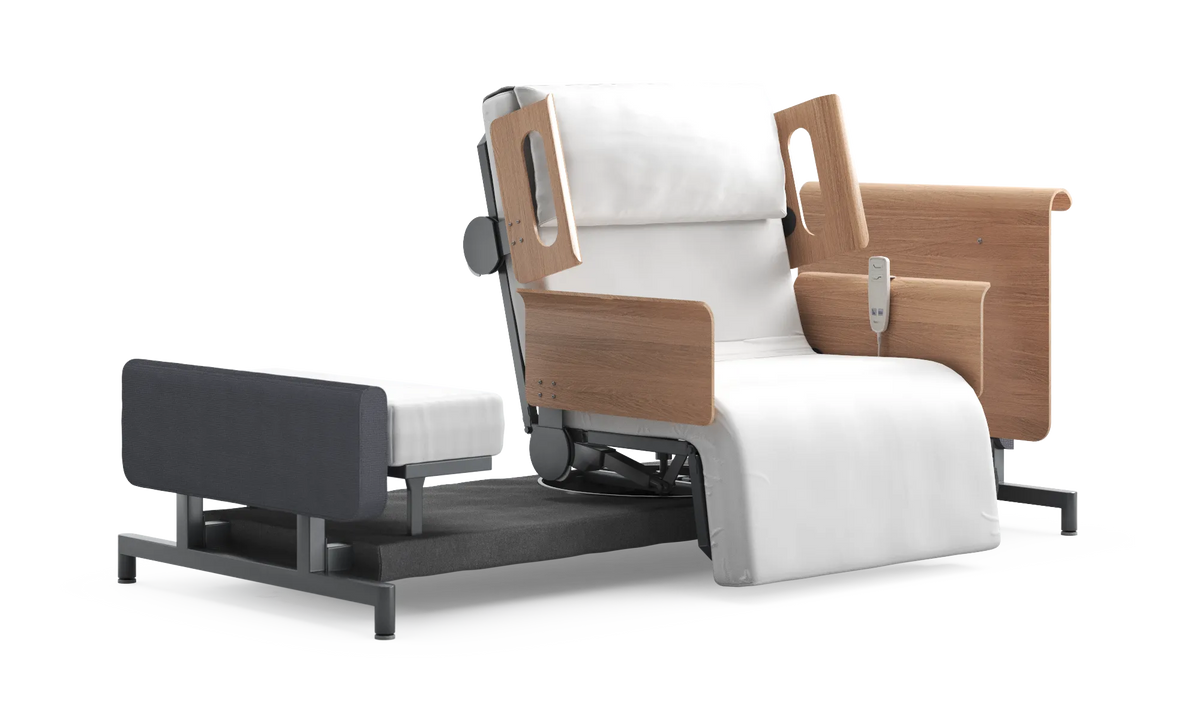 RotoBed Home Electric Rotating Chair Bed - Motorized Stand-Assist Swivel Care Bed - Detail View 70