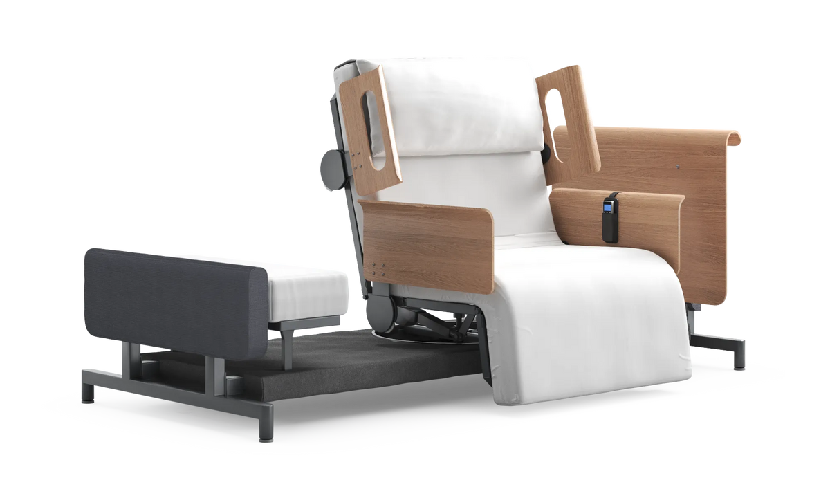RotoBed Home Electric Rotating Chair Bed - Motorized Stand-Assist Swivel Care Bed - Detail View 71
