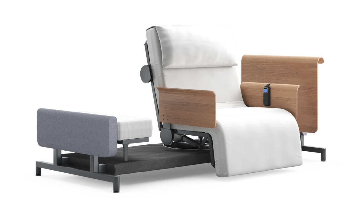 RotoBed Home Electric Rotating Chair Bed - Motorized Stand-Assist Swivel Care Bed - Detail View 59