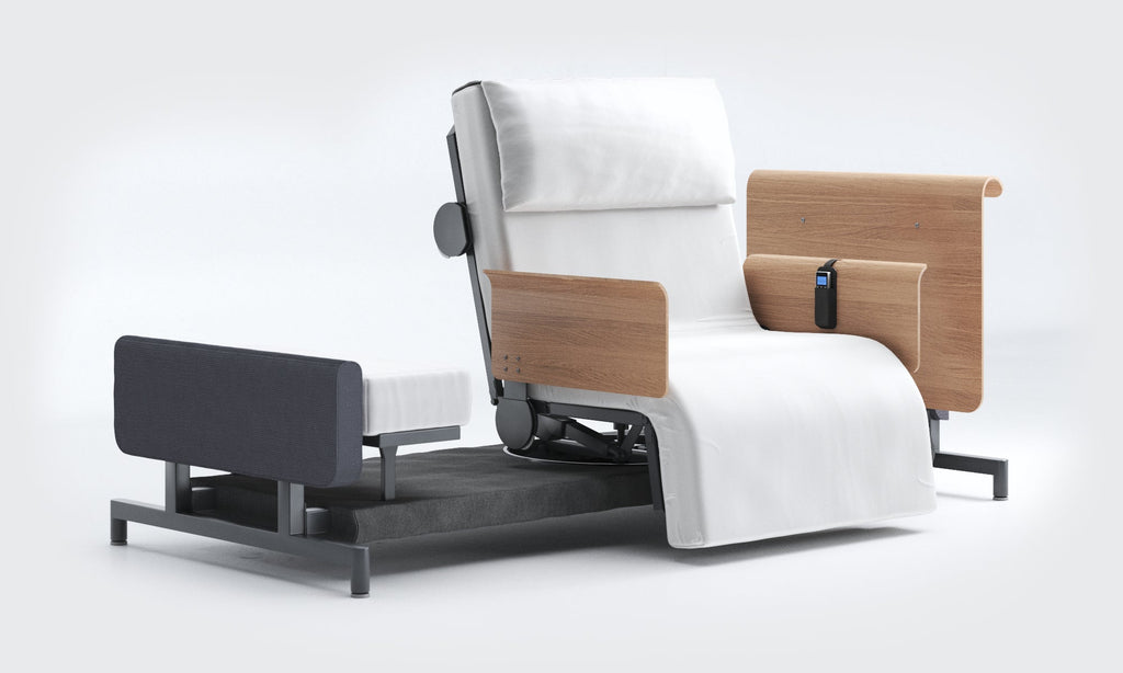 RotoBed Home Electric Rotating Chair Bed - Motorized Stand-Assist Swivel Care Bed - Detail View 25