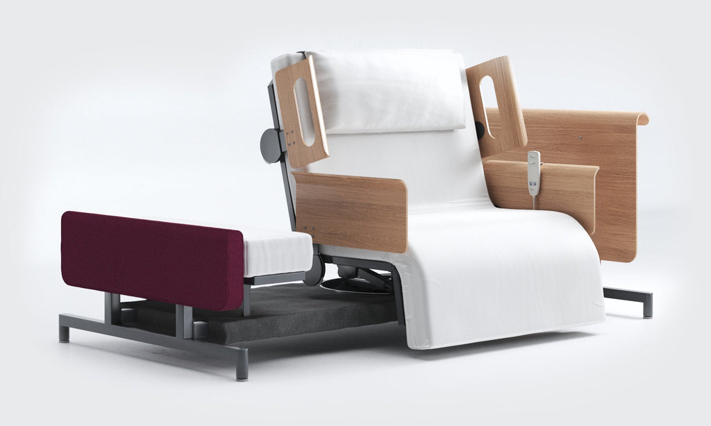 RotoBed Home Electric Rotating Chair Bed - Motorized Stand-Assist Swivel Care Bed - Detail View 29