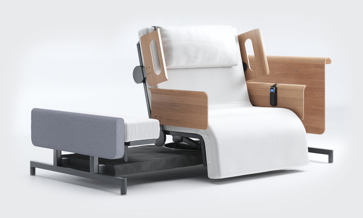 RotoBed Home Electric Rotating Chair Bed - Motorized Stand-Assist Swivel Care Bed - Detail View 38