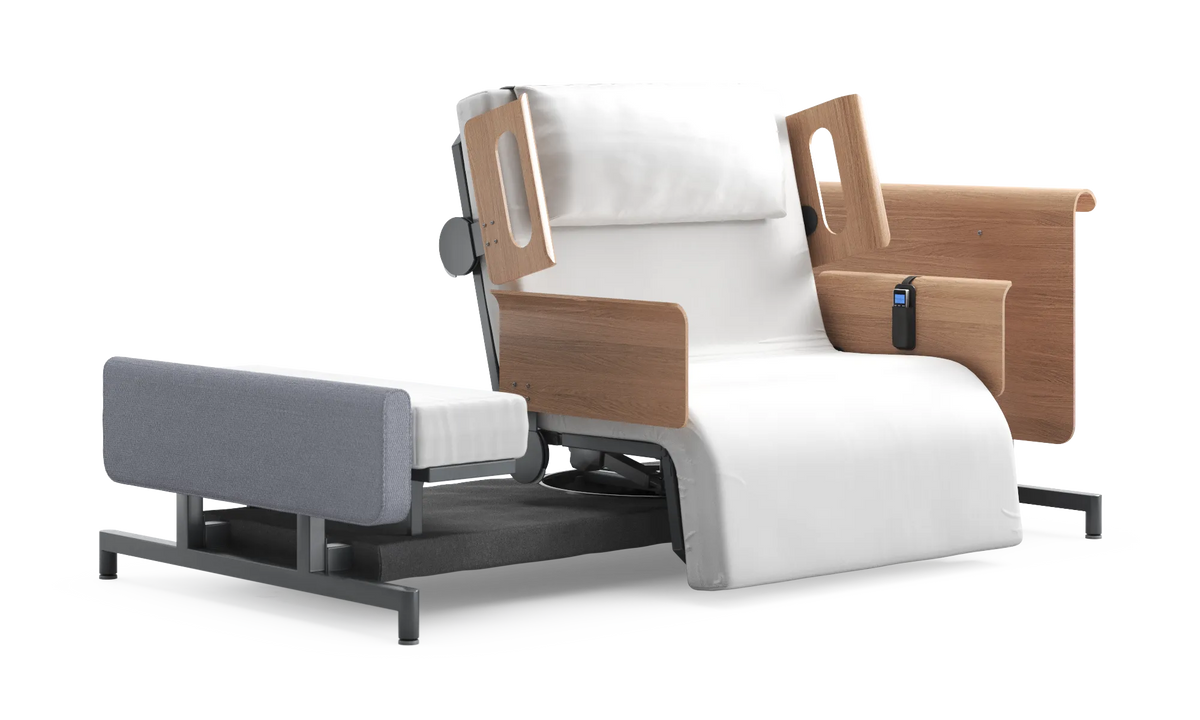 RotoBed Home Electric Rotating Chair Bed - Motorized Stand-Assist Swivel Care Bed - Detail View 80