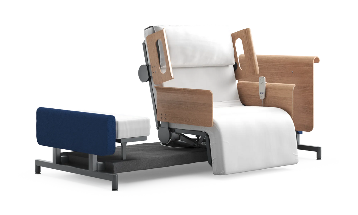 RotoBed Home Electric Rotating Chair Bed - Motorized Stand-Assist Swivel Care Bed - Detail View 82