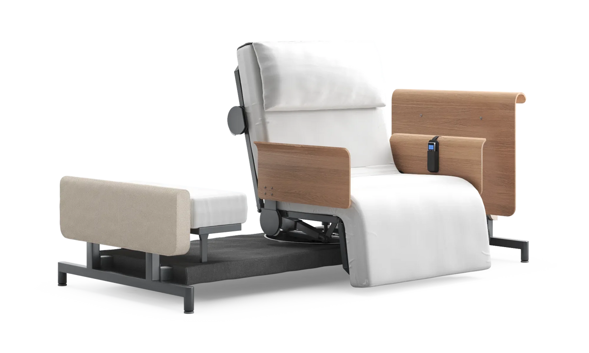 RotoBed Home Electric Rotating Chair Bed - Motorized Stand-Assist Swivel Care Bed - Detail View 2