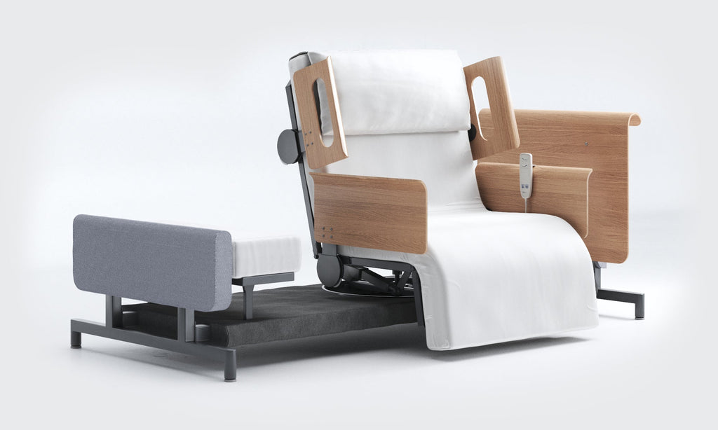 RotoBed Home Electric Rotating Chair Bed - Motorized Stand-Assist Swivel Care Bed - Detail View 11