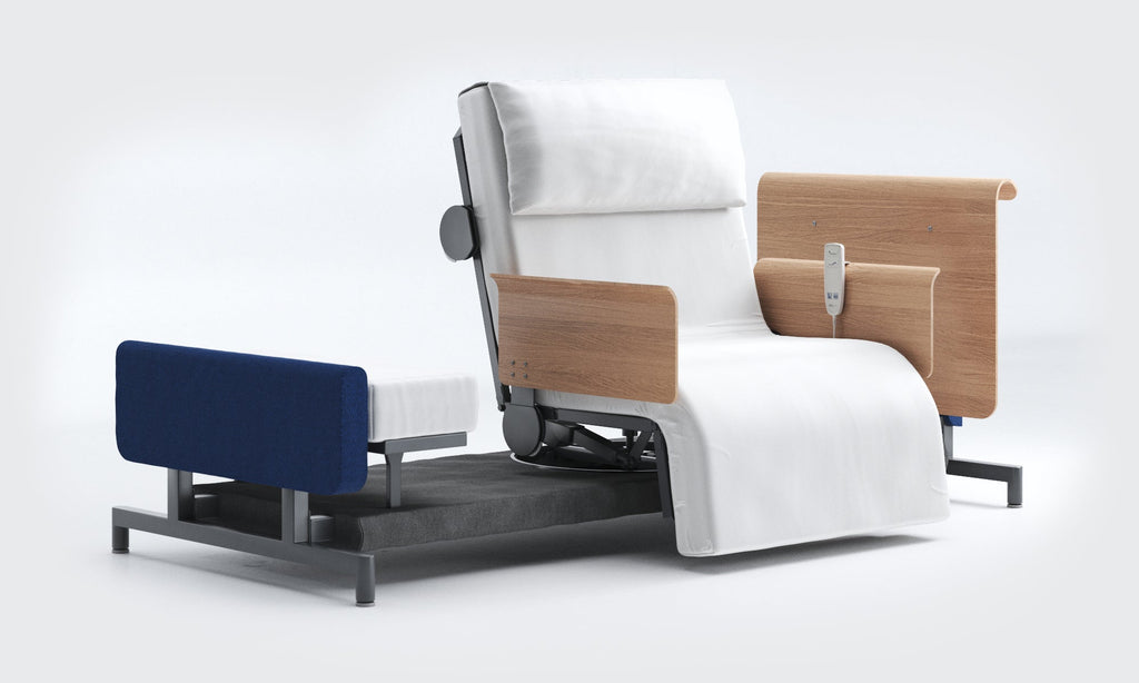 RotoBed Home Electric Rotating Chair Bed - Motorized Stand-Assist Swivel Care Bed - Detail View 4
