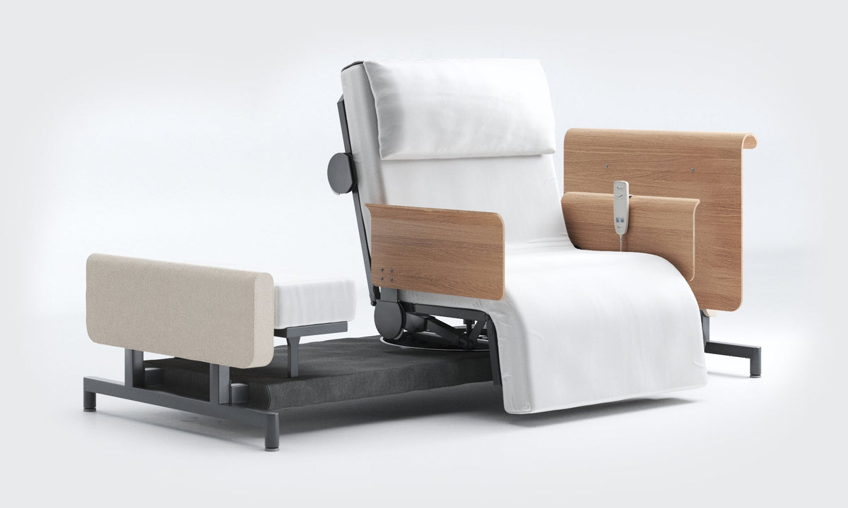 RotoBed Home Electric Rotating Chair Bed - Motorized Stand-Assist Swivel Care Bed - Detail View 5