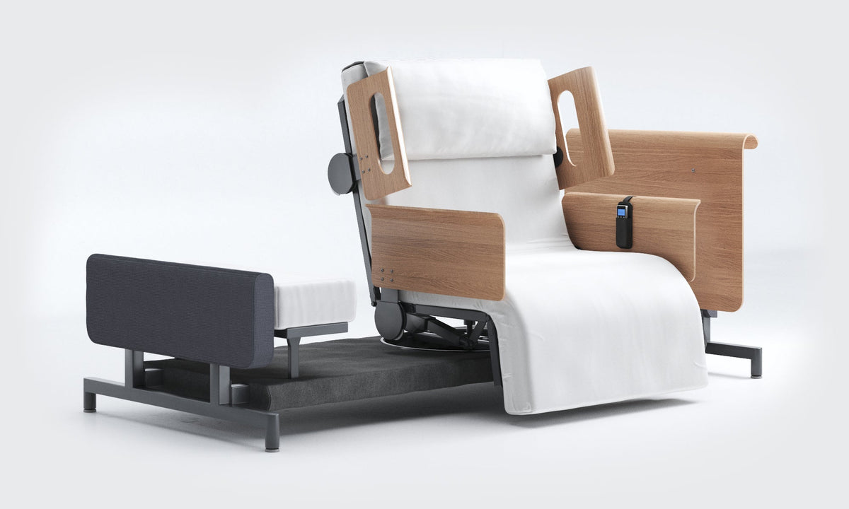 RotoBed Home Electric Rotating Chair Bed - Motorized Stand-Assist Swivel Care Bed - Detail View 19