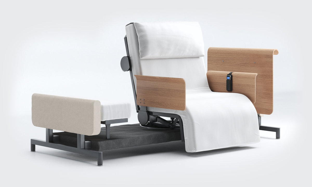 RotoBed Home Electric Rotating Chair Bed - Motorized Stand-Assist Swivel Care Bed - Detail View 14