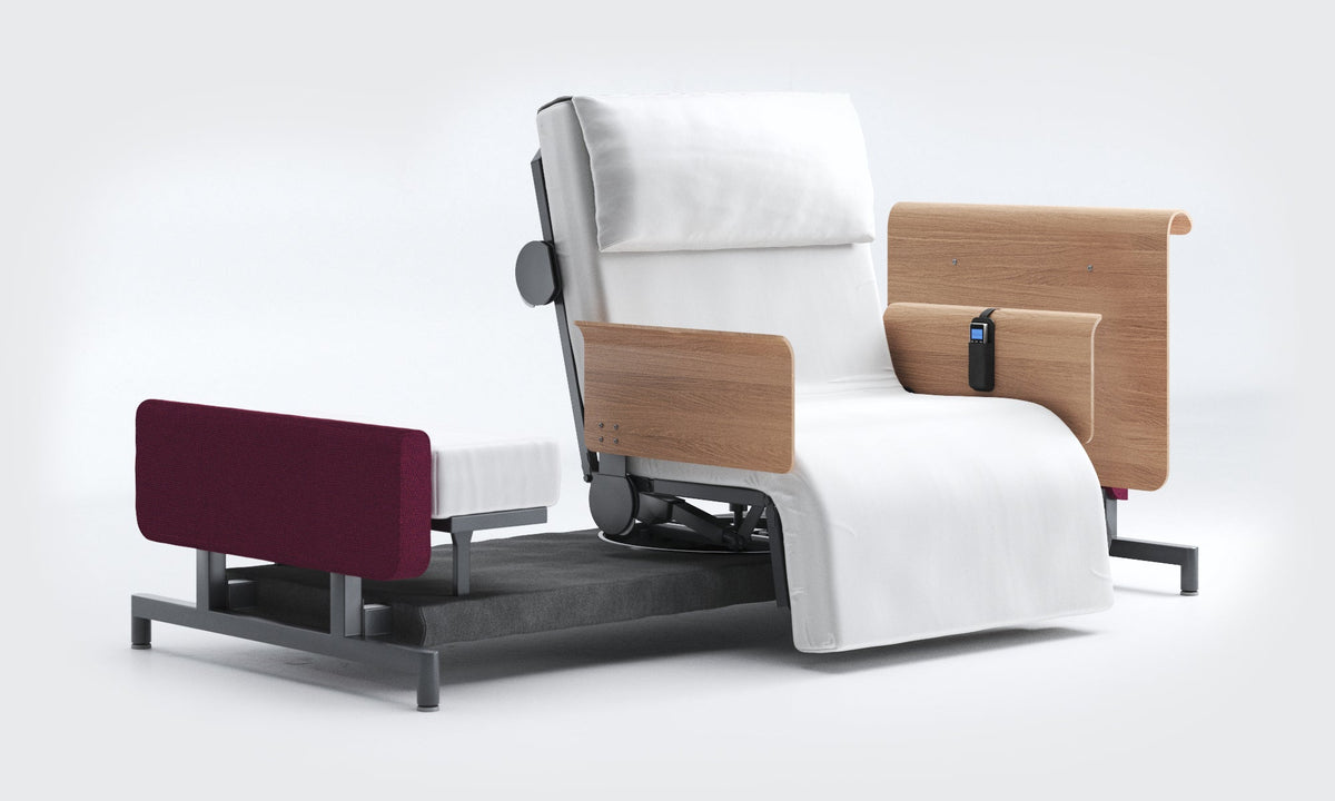 RotoBed Home Electric Rotating Chair Bed - Motorized Stand-Assist Swivel Care Bed - Detail View 17