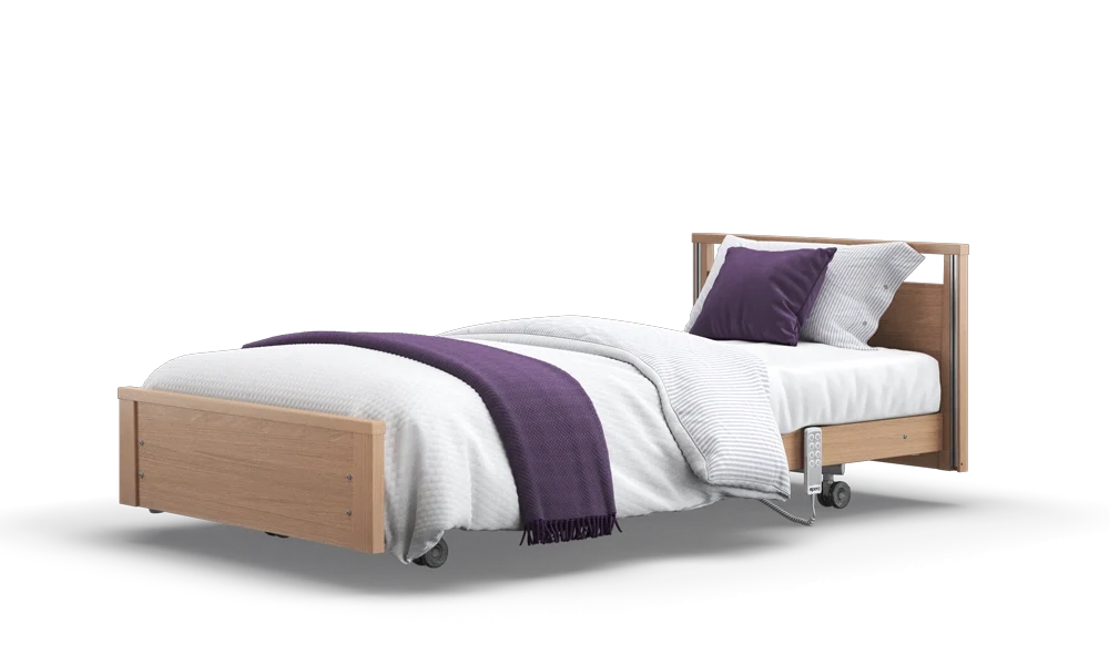 Opera Beds Signature Low Footboard Profiling Care Bed - Height Adjustable Nursing Bed - Main Product Image