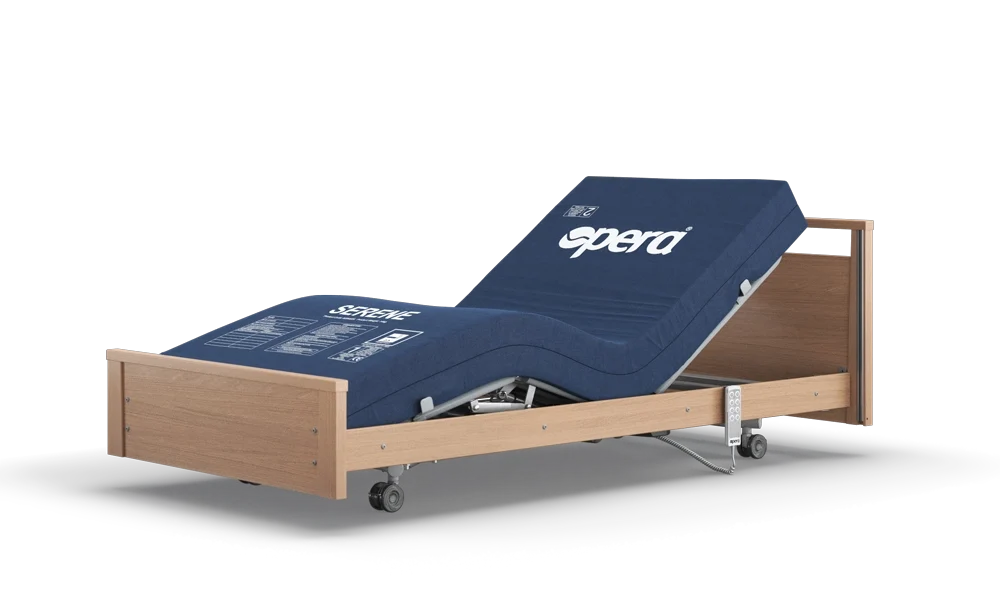 Opera Beds Signature Low Footboard Profiling Care Bed - Height Adjustable Nursing Bed - Detail View 2