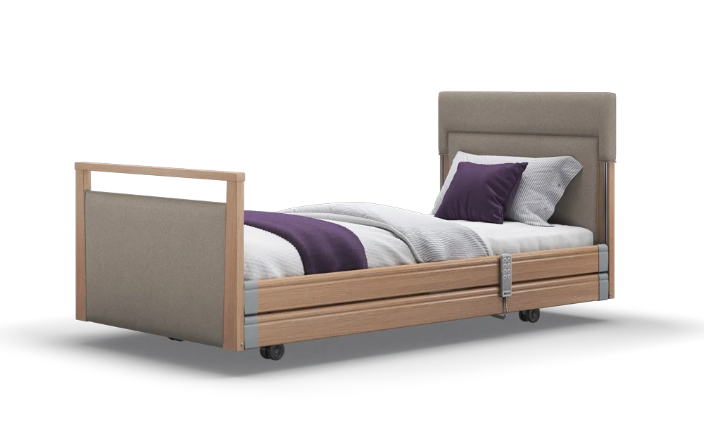 Opera Beds Signature Upholstered Electric Profiling Bed - Luxury Medical Care Bed - Main Product Image