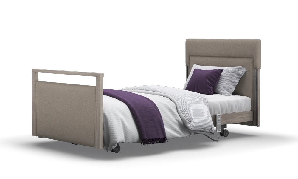 Opera Beds Signature Upholstered Electric Profiling Bed - Luxury Medical Care Bed - Detail View 180