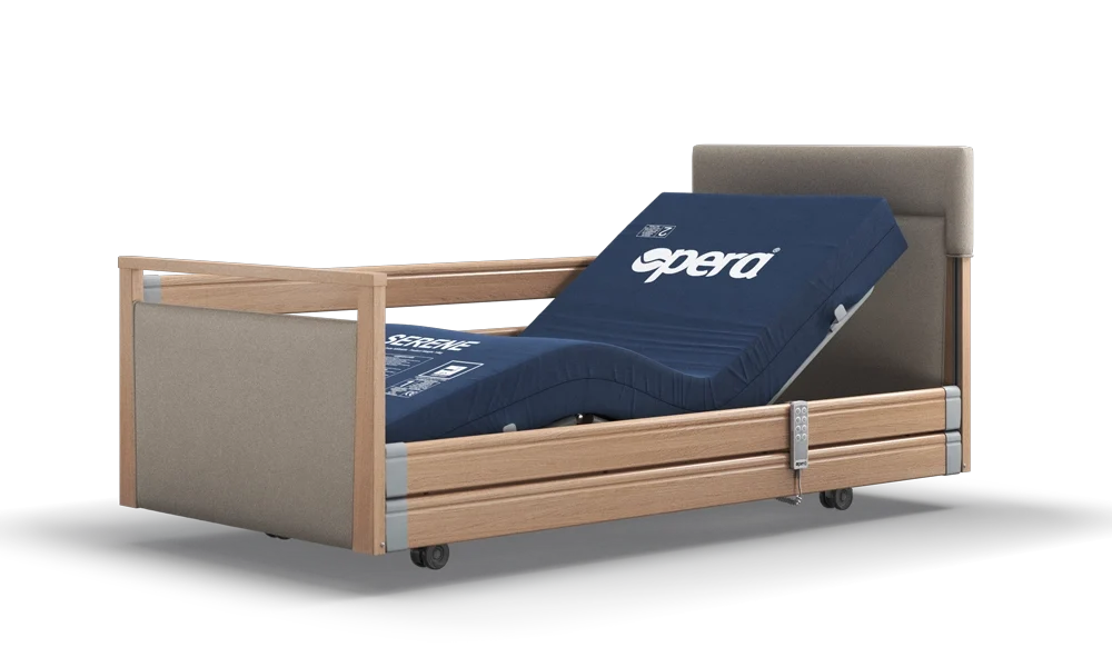 Opera Beds Signature Upholstered Electric Profiling Bed - Luxury Medical Care Bed - Detail View 2