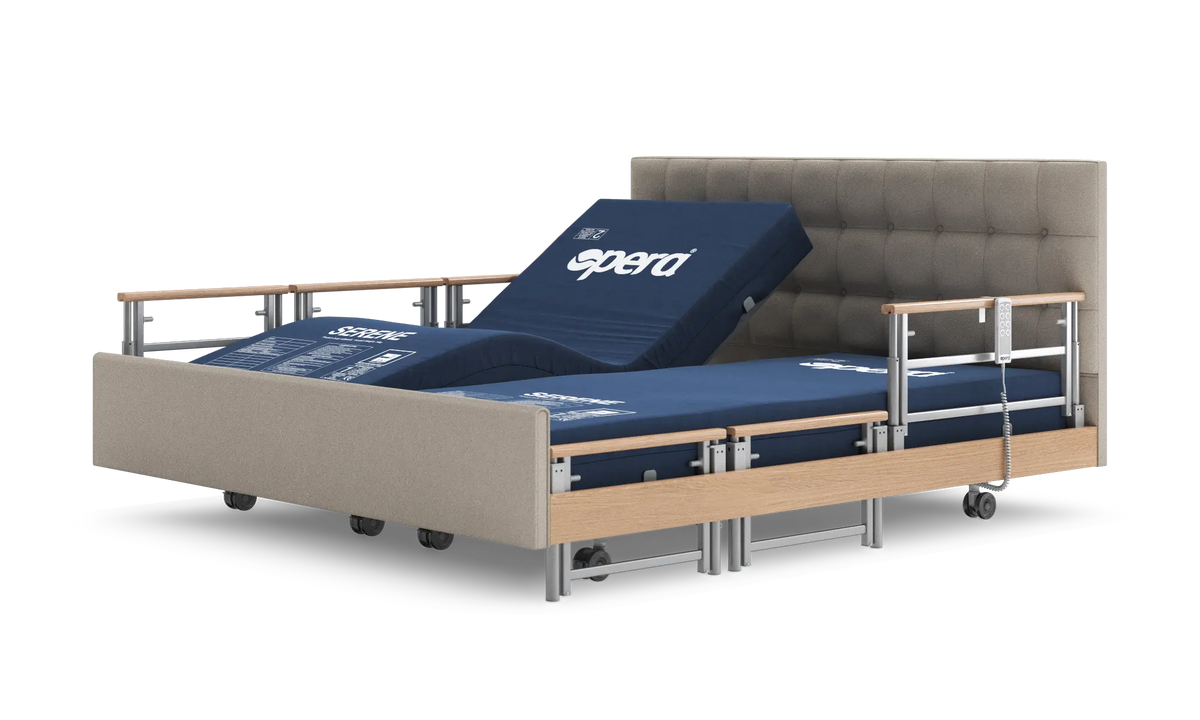 Opera Beds Signature Comfort Plus Dual Profiling Bed - Luxury Split Electric Care Bed - Detail View 2