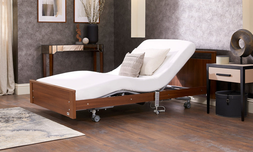 Opera Beds Signature Low Footboard Profiling Care Bed - Height Adjustable Nursing Bed - Detail View 3