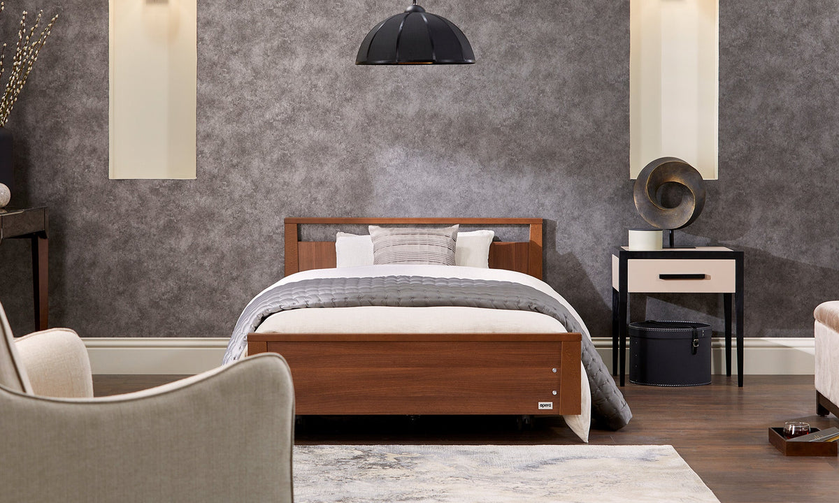 Opera Beds Signature Low Footboard Profiling Care Bed - Height Adjustable Nursing Bed - Detail View 4