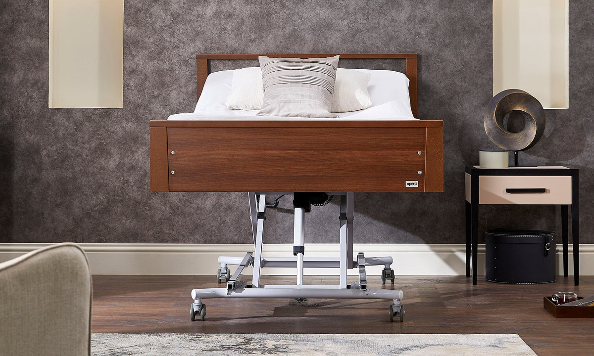 Opera Beds Signature Low Footboard Profiling Care Bed - Height Adjustable Nursing Bed - Detail View 5