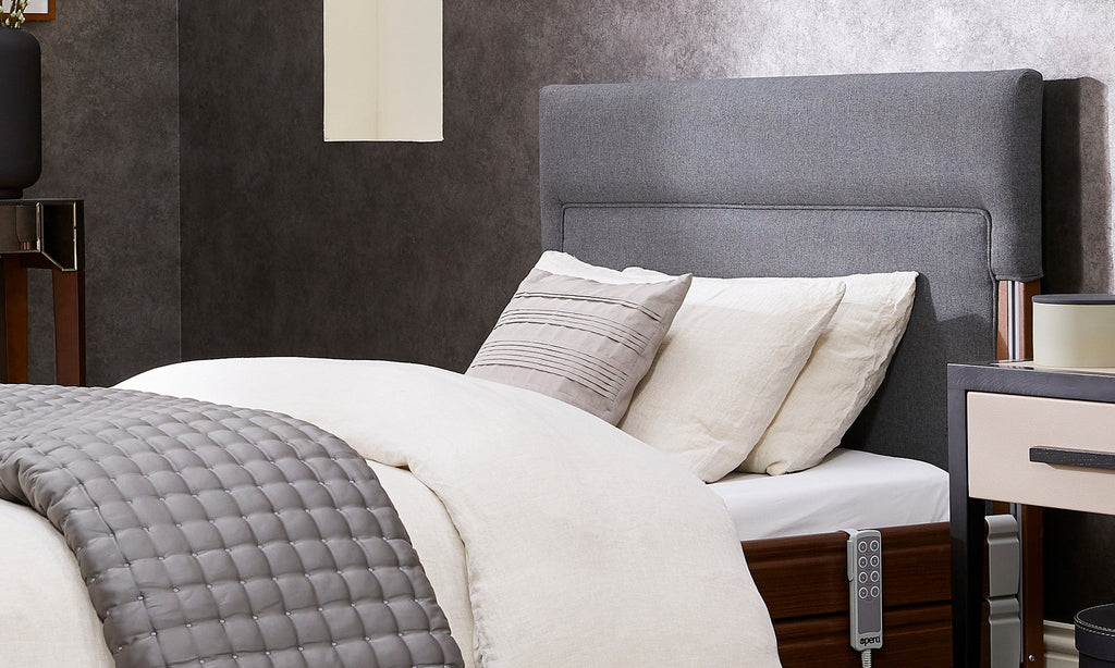 Opera Beds Signature Upholstered Electric Profiling Bed - Luxury Medical Care Bed - Detail View 5