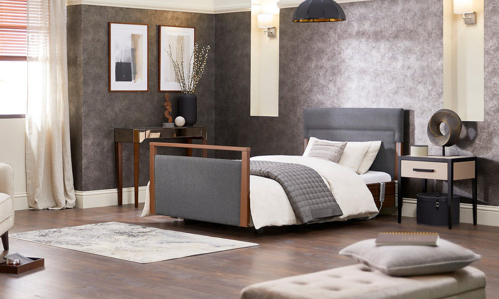 Opera Beds Signature Upholstered Electric Profiling Bed - Luxury Medical Care Bed - Detail View 7