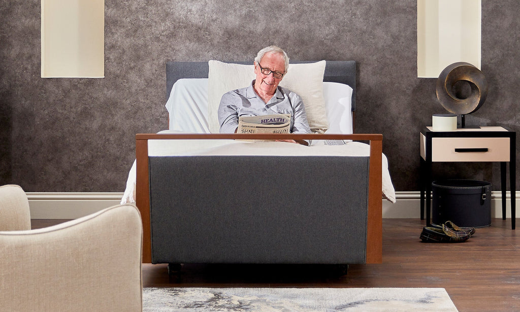 Opera Beds Signature Upholstered Electric Profiling Bed - Luxury Medical Care Bed - Detail View 8